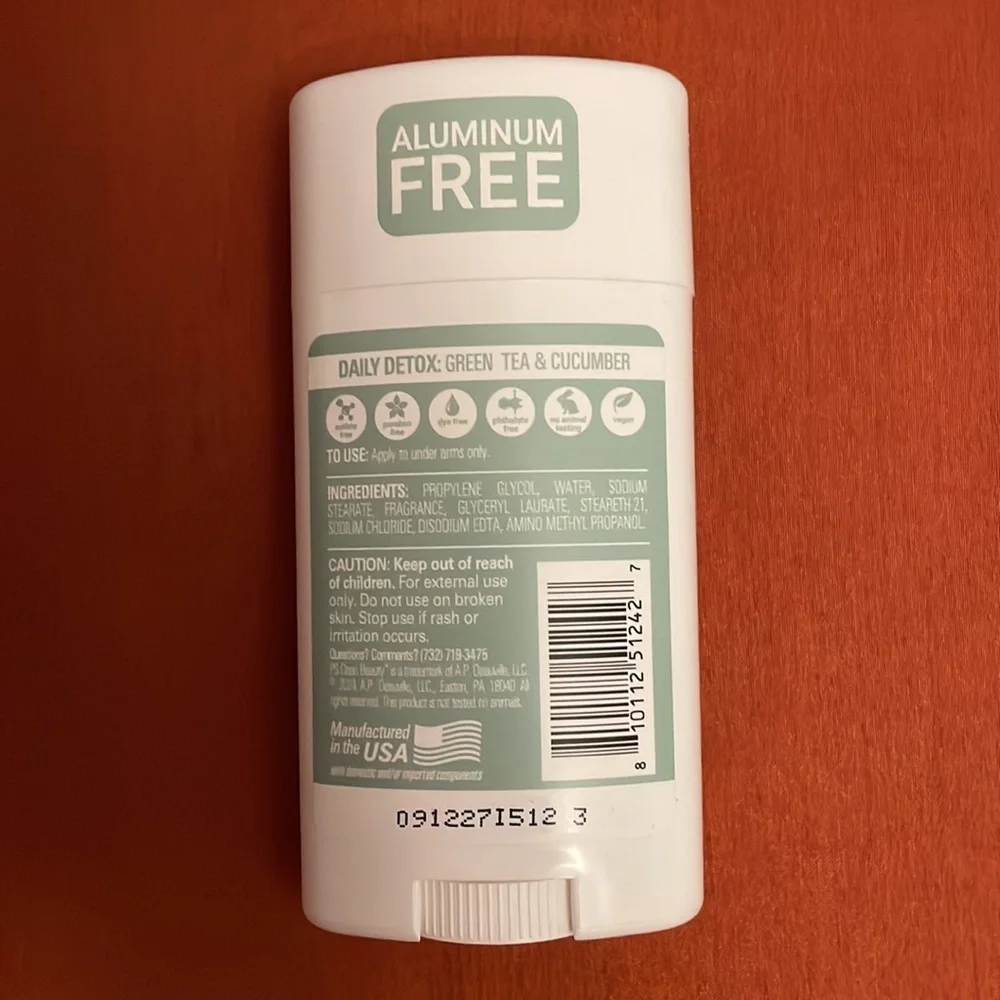 PS CLEAN BEAUTY  DAILY DETOX DEODORANT